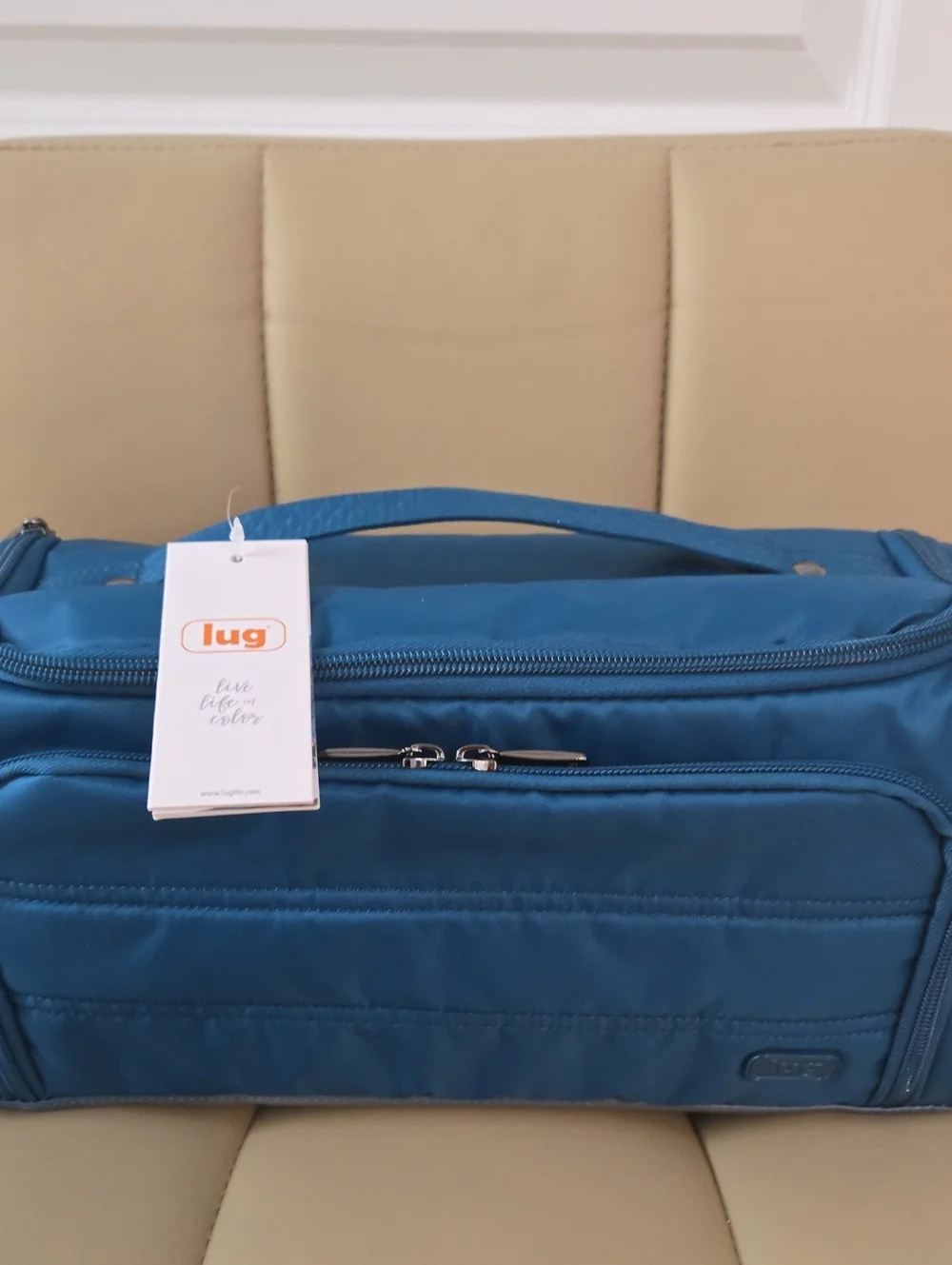 Lug Large Dolly Teal Toiletry Bag with Top Handle